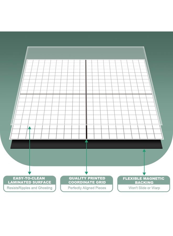 WEIZHEN Magnetic Grid Dry Erase Whiteboard - 26"x26" XY Coordinate Math Board with Durable Gridlines for Algebra, Geometry, Classroom & Office Use | Perfect for Graphing, Planning, & Teaching - Image 4