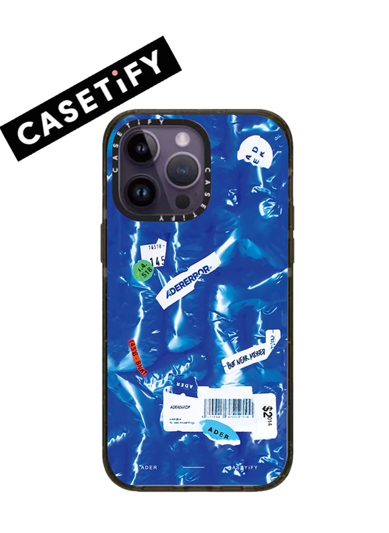 Casetify - Apple iPhone 15 Pro Max Case,Co-Branding with ADEA ERROR Ripple Magnetic Adsorption Phone Case - Blue - Image 1