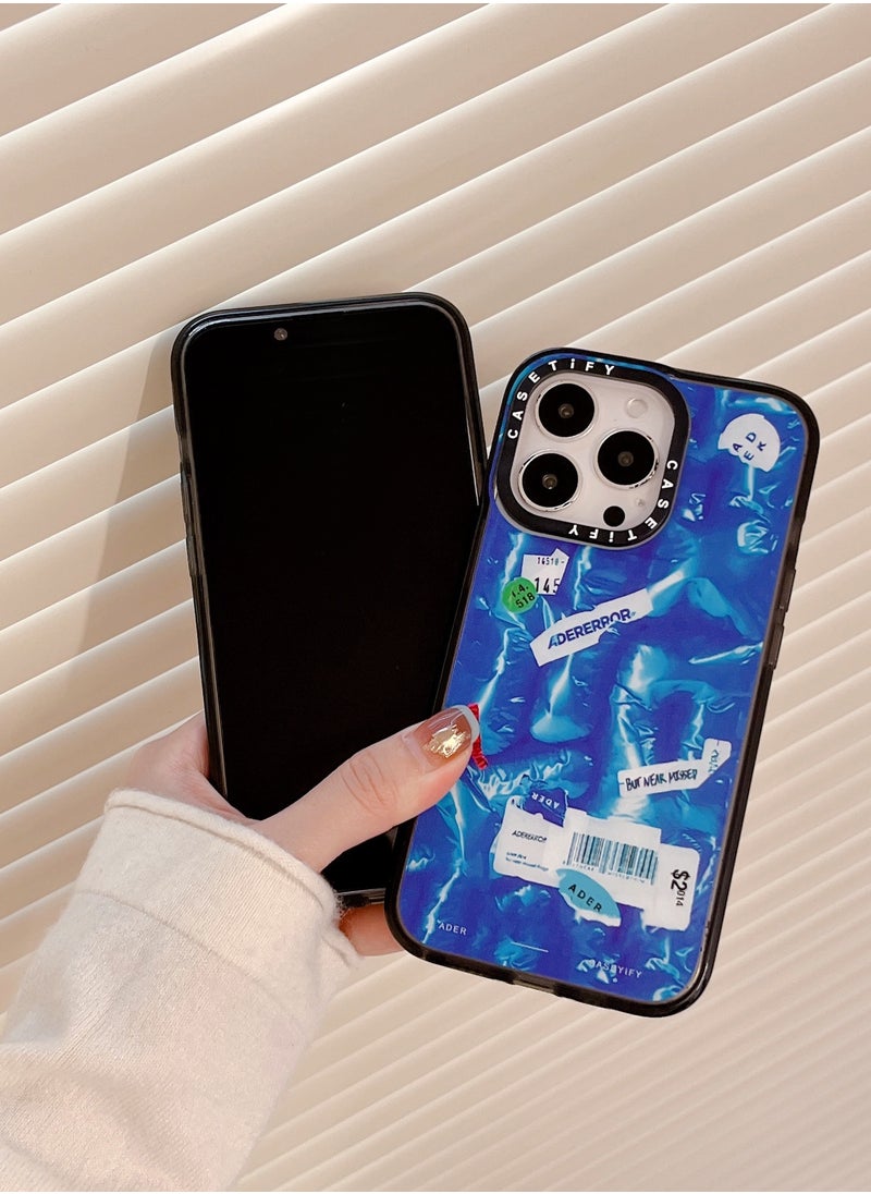 Casetify - Apple iPhone 15 Pro Max Case,Co-Branding with ADEA ERROR Ripple Magnetic Adsorption Phone Case - Blue - Image 1