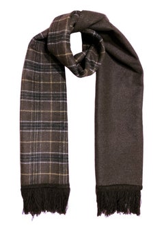 Double Face Solid & Plaid Check/Carreau/Stripe Pattern Wool Winter Scarf/Shawl/Wrap/Keffiyeh/Headscarf/Blanket For Men & Women - Large Size 50x190cm - P03 Dark Brown - pzsku/Z87DAED3635F0A238DEEEZ/45/_/1740195914/155caf44-2db8-437f-816a-60a3ce663418