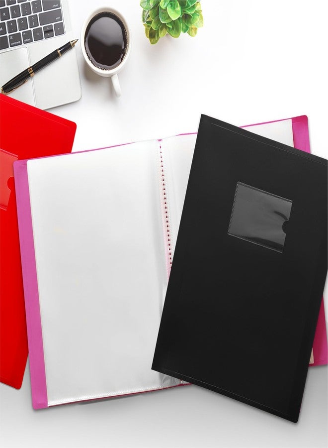 Janrax A4 Red Flexible Cover 150 Pocket Display Book - Presentation Folder - Image 4