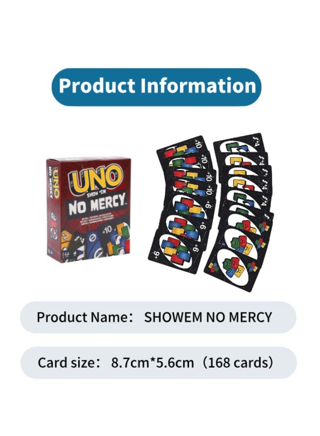 UNO Show 'em No Mercy, Family Night Game Where All Cards Are Wild for 2-10 Players  - Image 2