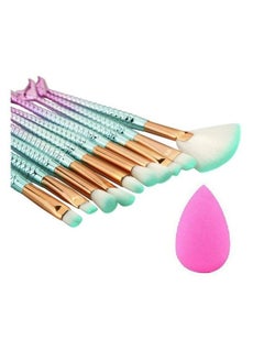 Beauty 10 Pcs Professional Eye Makeup Brushes Mermaid Eye Brush Set For Shading Or Blending Of Eye Shadow Cream Powder Eyebrow Highlighter Concealer Cosmetics Brush Tool With Sponge Puff - pzsku/Z87DB0D640D77E9763E65Z/45/_/1690022621/492cc8ab-d092-41e6-aa6f-1bb8854c0efe