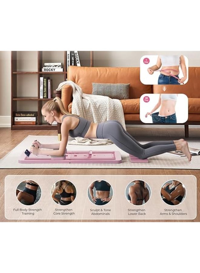 ماس منصة تمارين بيلاتيس متعددة الاستخدامات قابلة للطي – لوح لياقة 5 في 1 بديلة للأجهزة الرياضية وتناسب المنزل والسفر - Image 2