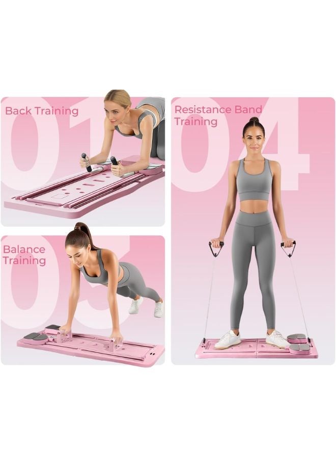 ماس منصة تمارين بيلاتيس متعددة الاستخدامات قابلة للطي – لوح لياقة 5 في 1 بديلة للأجهزة الرياضية وتناسب المنزل والسفر - Image 5