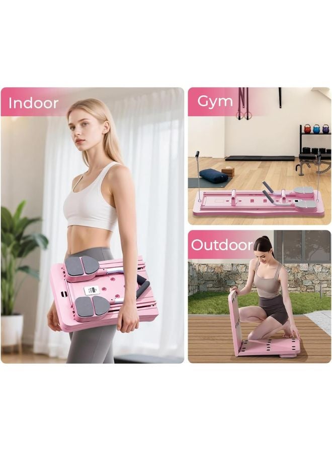 ماس منصة تمارين بيلاتيس متعددة الاستخدامات قابلة للطي – لوح لياقة 5 في 1 بديلة للأجهزة الرياضية وتناسب المنزل والسفر - Image 4