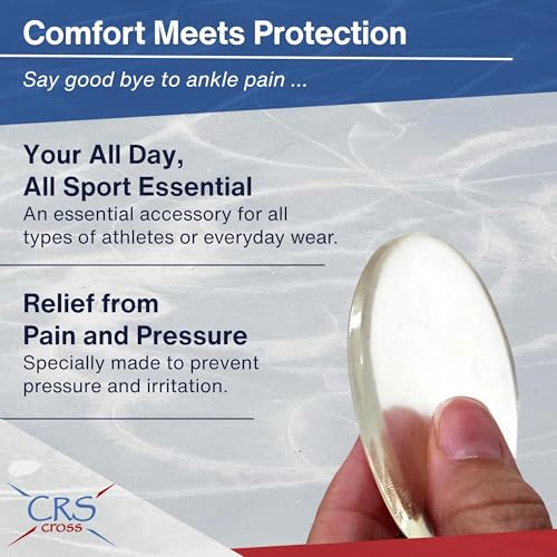 CRS Cross Gel Discs. 2 1/2 inch Ankle Gel Pads. Premium Cushion and Protection for Ice Skates, Hockey, Roller Skating, Inline, Hiking, Riding, and Ski Boots. - Image 2