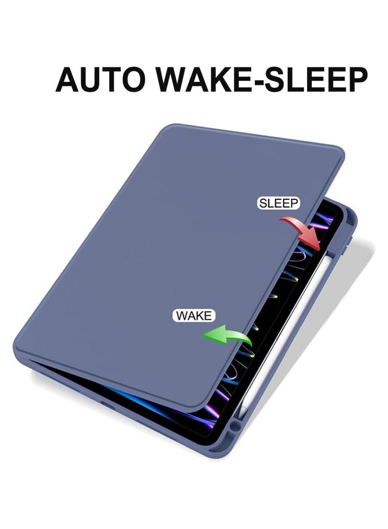 DUSALA 2 in 1 2 in 1 Rotating Case for iPad Pro 12.9-Inch (2018), with Pencil Holder,360 Degree Rotation Protective Stand Slim Cover Clear Back, Auto Wake/Sleep iPad Pro 12.9 With Tempered Glass - Image 5