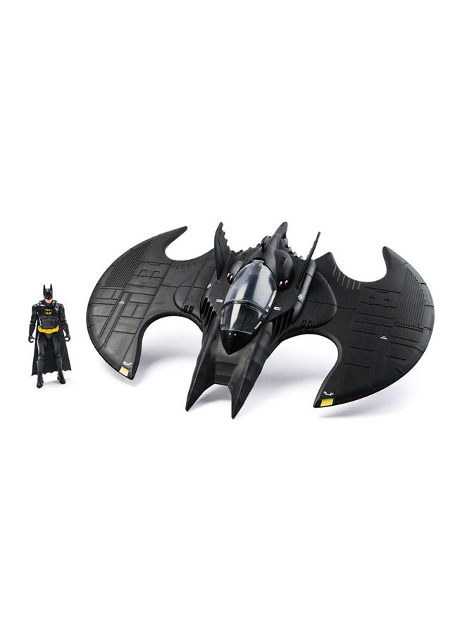 SPIN MASTER - DC Batman, Batwing and 10-cm Batman Set, 1992 Batman Returns Action Figure and 1989 Batwing, Limited Edition 85th Anniversary Collectible Kids’ Toys for Boys and Girls Aged 3 and Up - Image 1