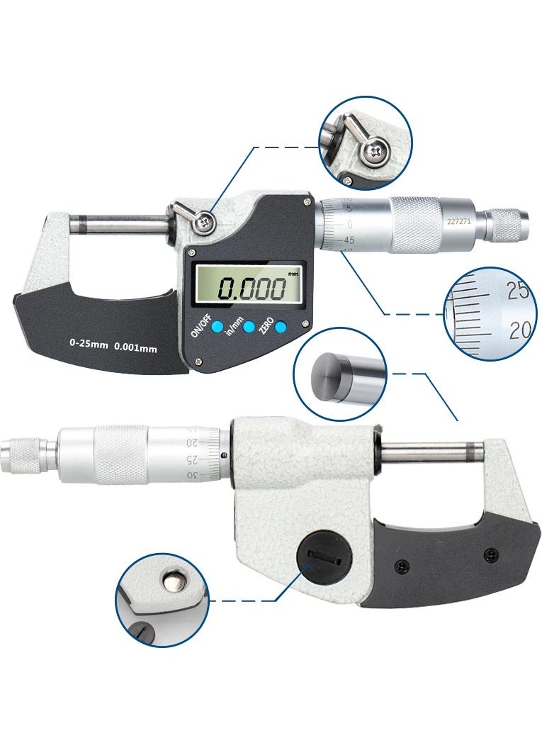 Kafenn Digital Electronic Micrometer 75-100 mm  - Image 3