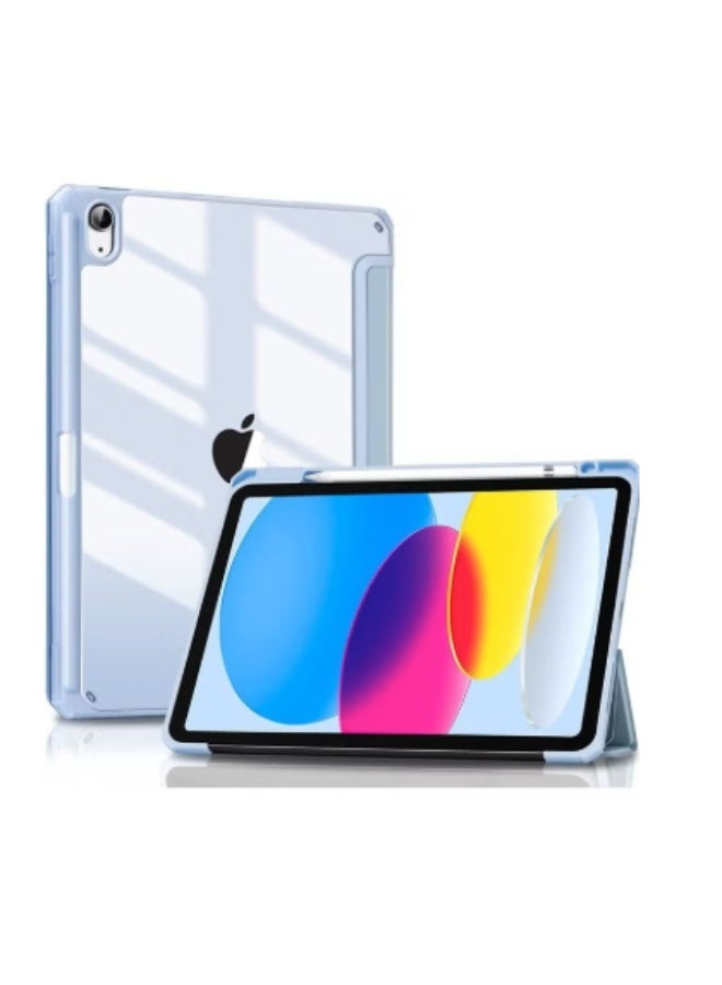 Case for iPad (A16) 11th 11 inch 2025/iPad 10th 10.9 inch 2022 Clear Transparent Back Shell with Pencil Holder, Auto Sleep/Wake Case Cover for iPad 10th 10.9inch 2022/iPad 11th 11inch 2025 - Image 1