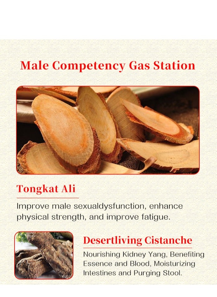 وينز تاون مستخلص تونغكات علي 1200 ملغ، حلوى الطاقة للرجال، منشط طبيعي بالكامل، نشاط مضاد للأكسدة، حياة الخليط كزوجين، 60 قرصًا - Image 5