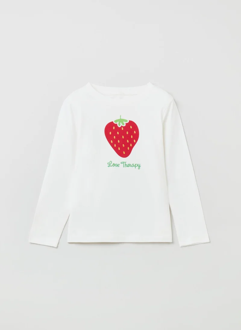 او في اس Ovs Girls Love Therapy Long Sleeve T-Shirt