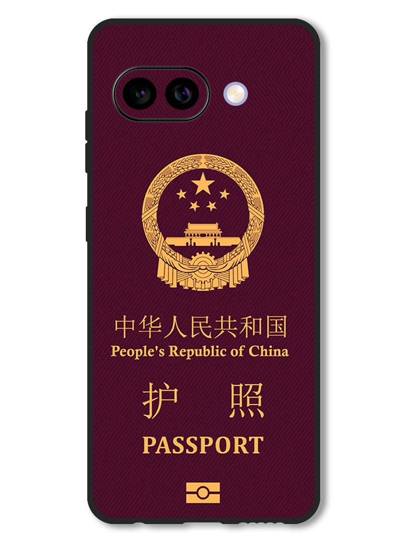 Theodor Case Compatible with Google Pixel 9A Protection Shockproof Bumper Cover China Passport - Image 1