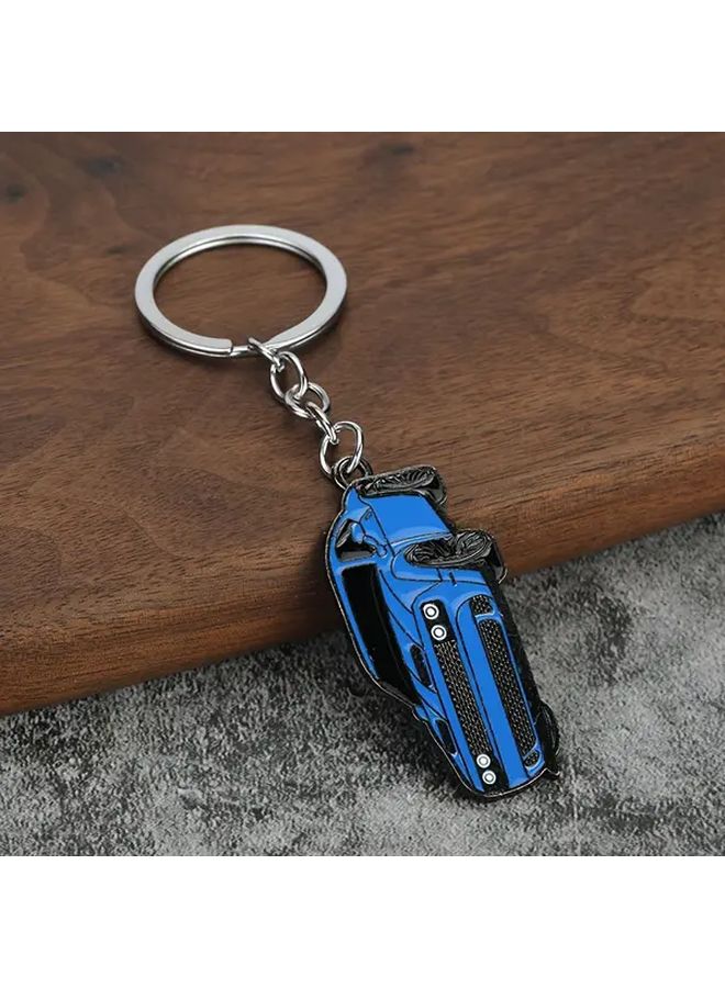 Red Zinc Alloy Modified Car Keychain 3D Metal Pendant Gift With Enamel - Image 3