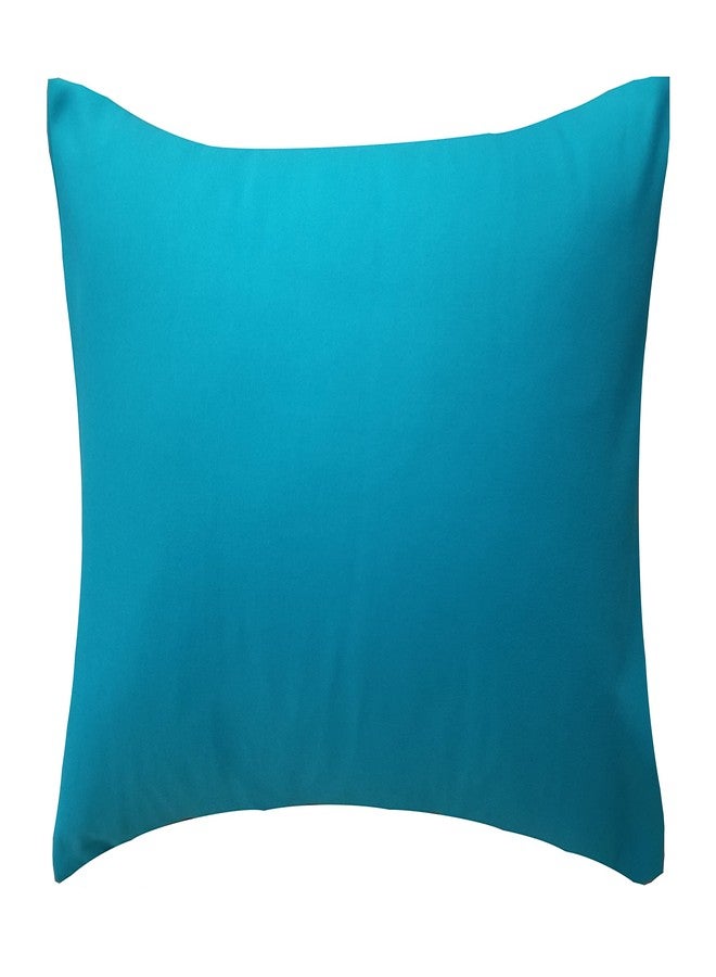 Ella & Max Turquoise Teal Vibrant Toddler Travel Pillowcase. Soft & Cuddly. Fits 13x18 & 14x19 Toddler Pillows. Easy to wash & no Ironing. Handmade in USA. Made of Luxury Microfiber Fabric. - Image 1