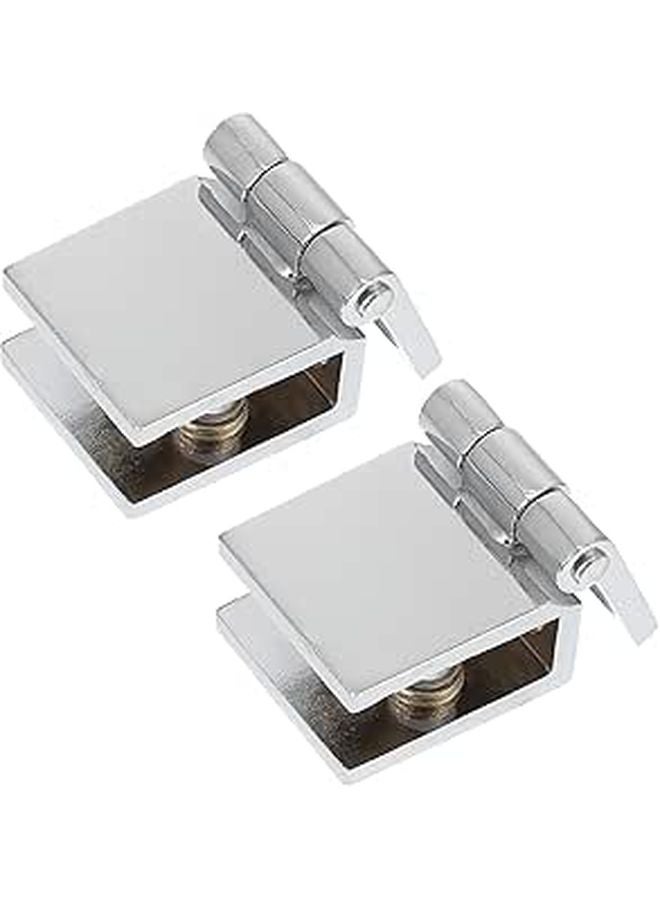 Copper Frameless Glass Door Clamp Hinge For Display And Wine Cabinets - Image 1