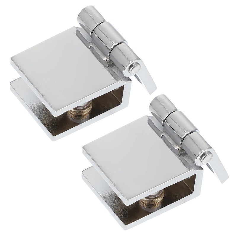 Copper Frameless Glass Door Clamp Hinge For Display And Wine Cabinets - Image 2