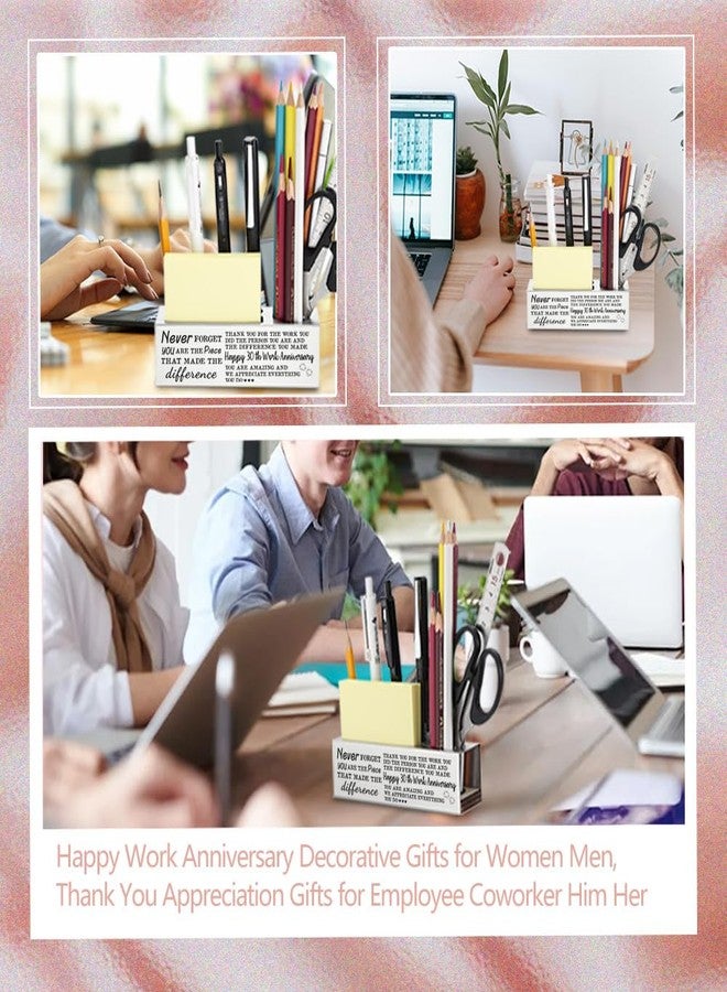 CWGOTC 30 Year Work Anniversary Employee Gifts, Thank You Appreciation Happy 30th Work Anniversary Decor Gifts for Coworker, Manager, Teacher, Mentor, Stainless Steel Pen pencil Holder for Desk YCP24 - Image 4