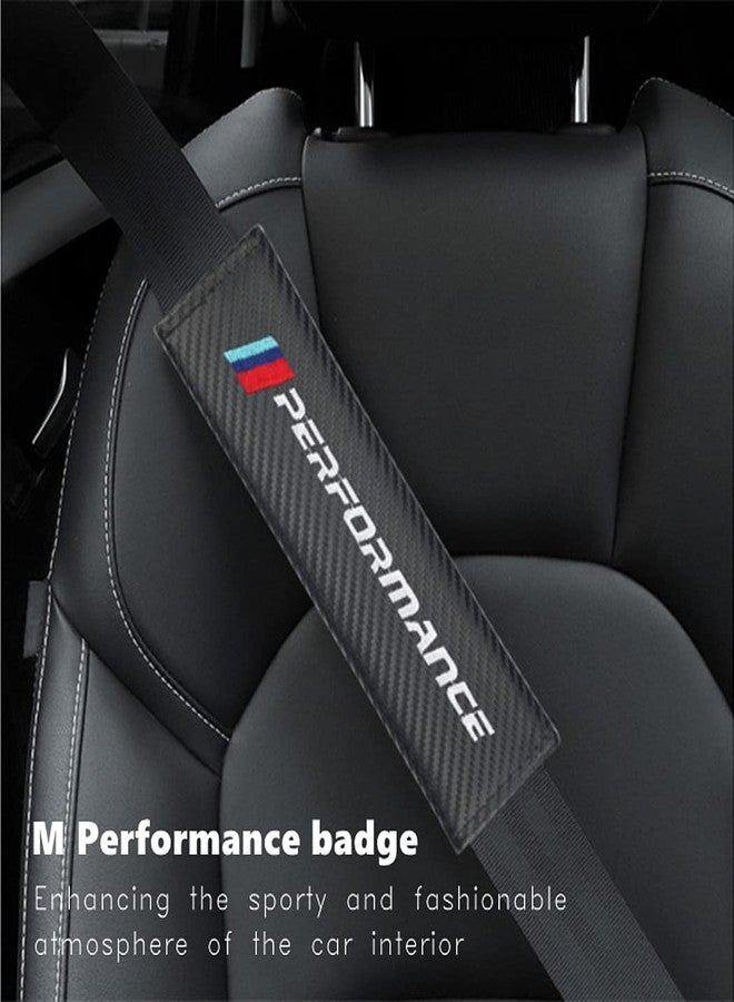 QOMAGO car embleme seat Belt Cover Carbon Fiber Texture Car seat Belt Shoulder Pad Cover Soft and Comfortable Suitable for Any Car Model - Image 3