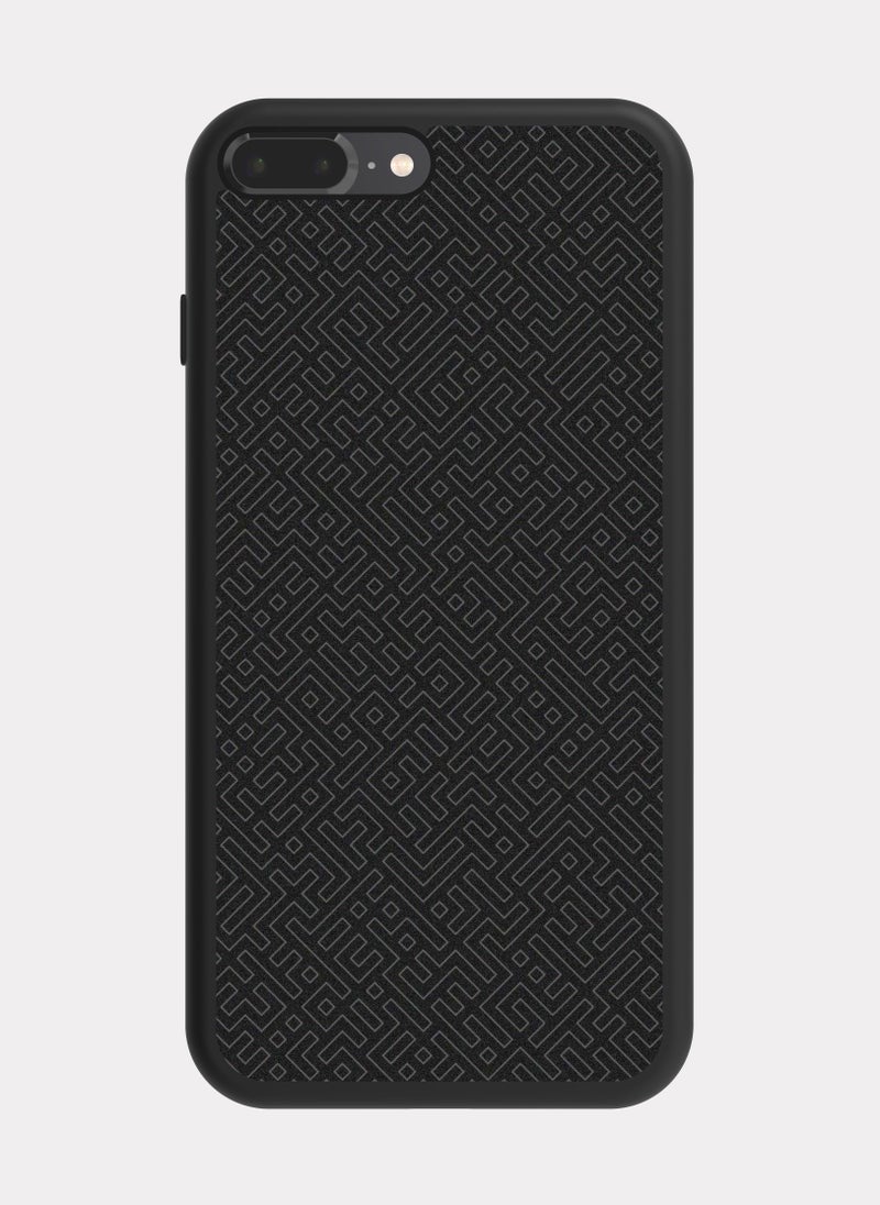 PXLAAT iPhone 8 Plus case cover Black Pattern - Image 1