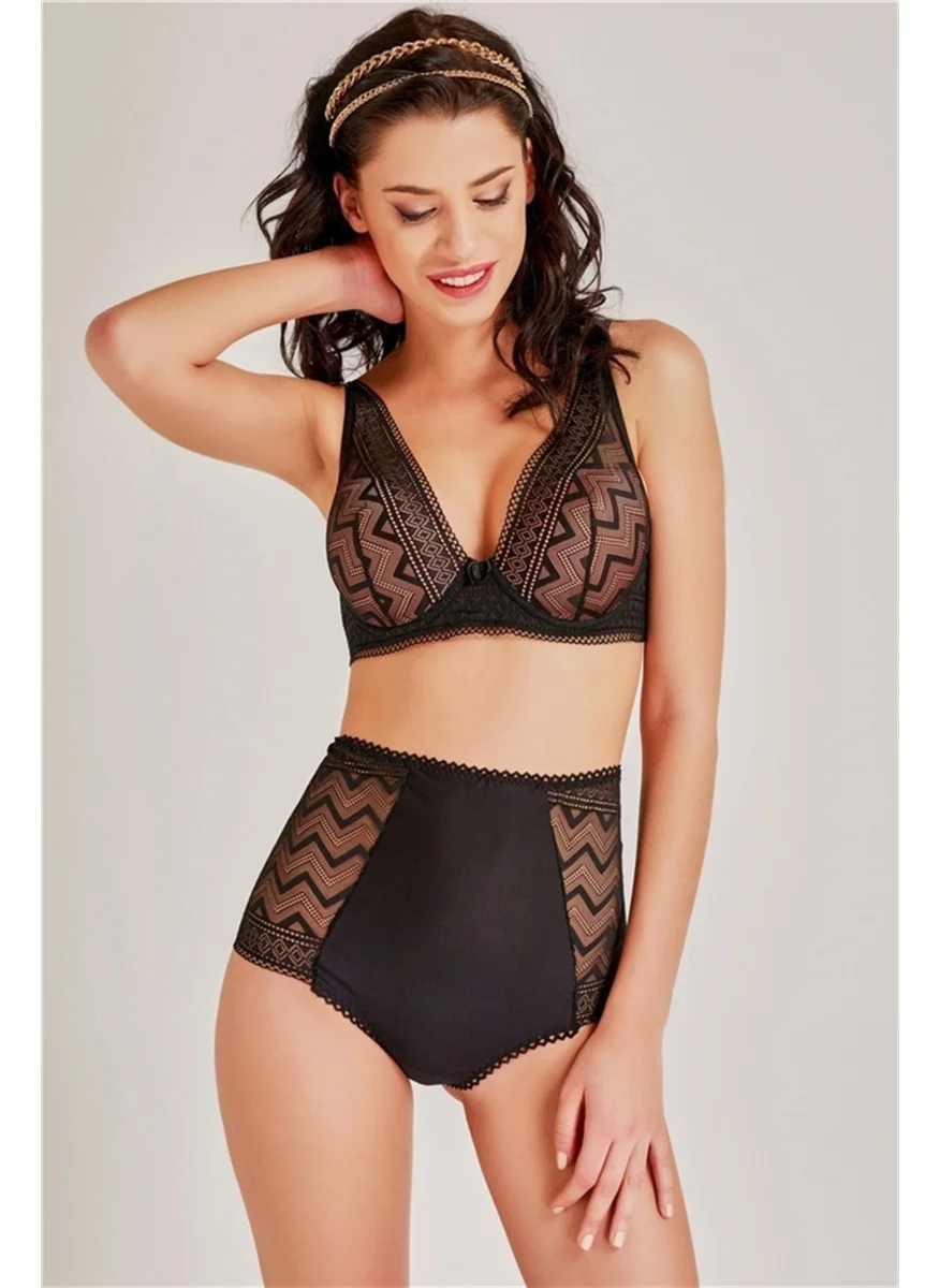ماجيك فورم 3748 - Zigzag Pattern Lace Sponge Bra