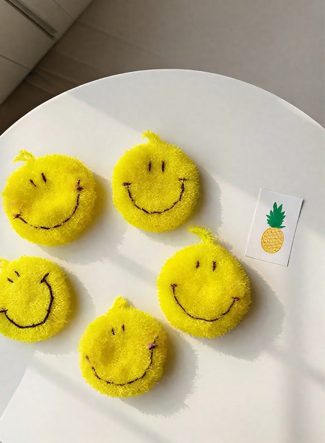 Brighten Up Your Kitchen with the Happy Factor - Korean Creative Smiley Face Dishcloth - Image 1