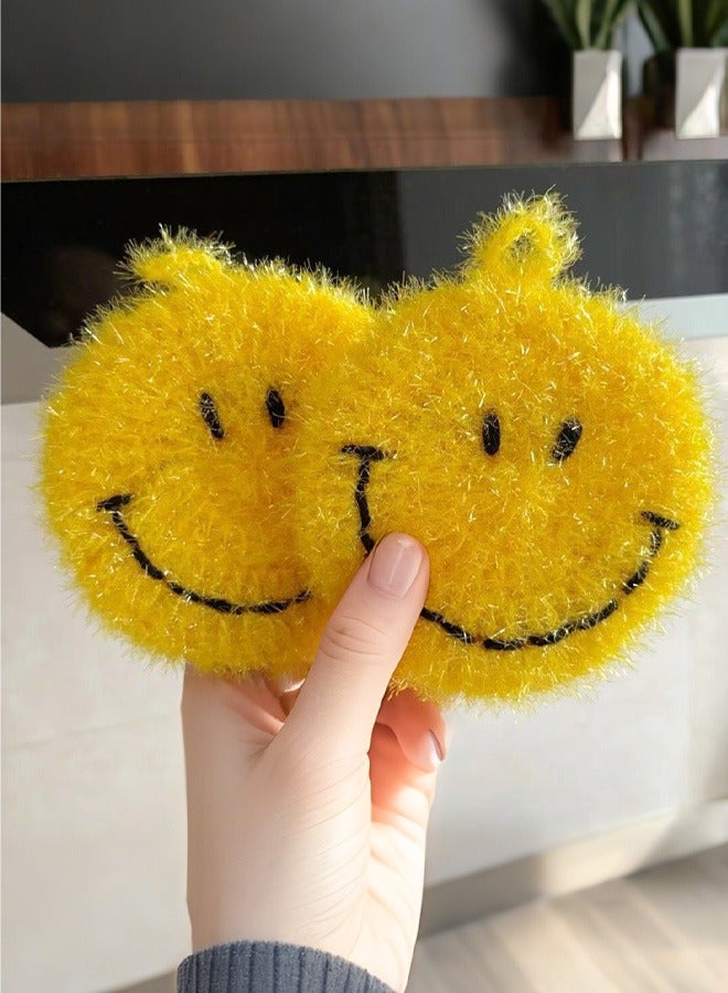 Brighten Up Your Kitchen with the Happy Factor - Korean Creative Smiley Face Dishcloth - Image 2