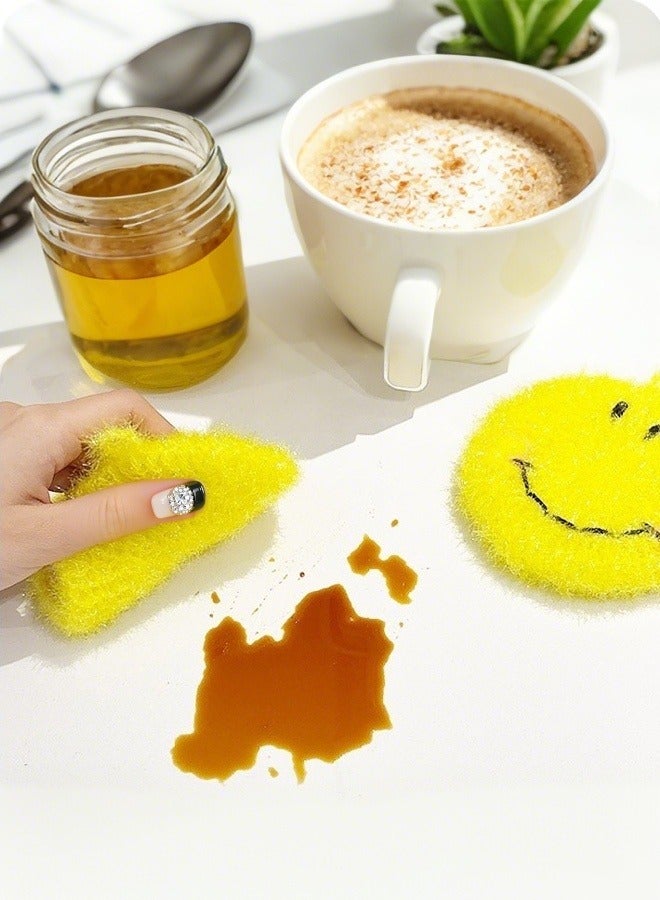 Brighten Up Your Kitchen with the Happy Factor - Korean Creative Smiley Face Dishcloth - Image 4