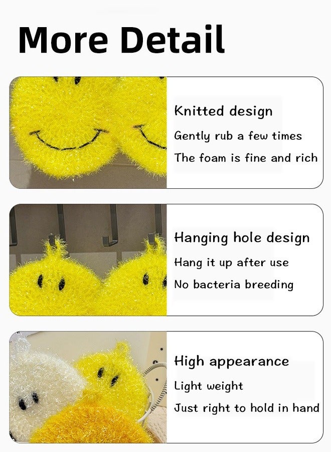 Brighten Up Your Kitchen with the Happy Factor - Korean Creative Smiley Face Dishcloth - Image 5