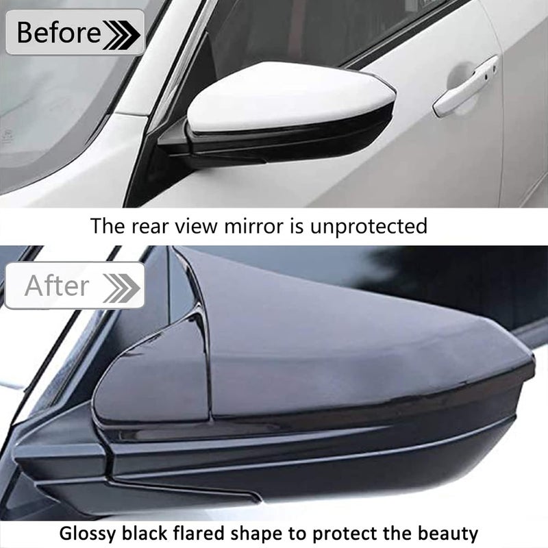 Lotcesfun Rearview Mirror Cover for Honda Civic 2016-2021 - Image 2