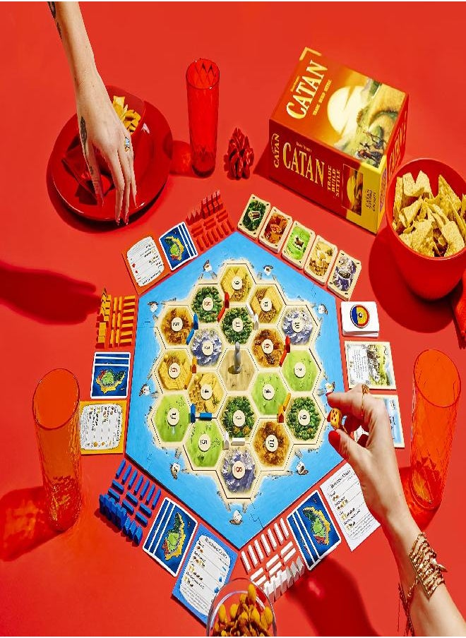 Catan Studio - Catan Board Game (Base Game) | Family Board Game | Board Game for Adults and Family | Adventure Board Game | Ages 10+ | for 3 to 4 Players | Average Playtime 60 Minutes | Made by Catan Studio - Image 1