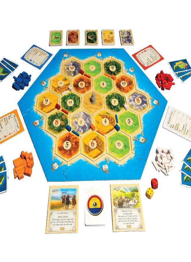 Catan Studio - Catan Board Game (Base Game) | Family Board Game | Board Game for Adults and Family | Adventure Board Game | Ages 10+ | for 3 to 4 Players | Average Playtime 60 Minutes | Made by Catan Studio - Image 1