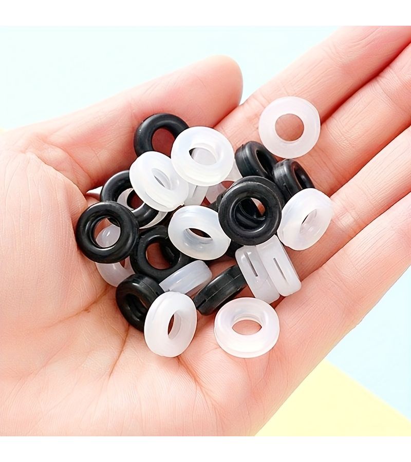 4 Pairs White Anti Slip Eyeglass Ear Hooks Temple Arm Sleeves Holders - Image 2