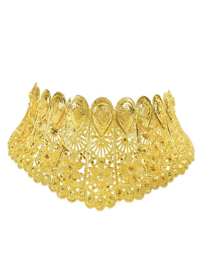 Bodha Traditional Indian One gram Gold Bridal DulhanGold Plated Hi Micron Choker Jewellery Set for Women (SJ_2807) - Image 2