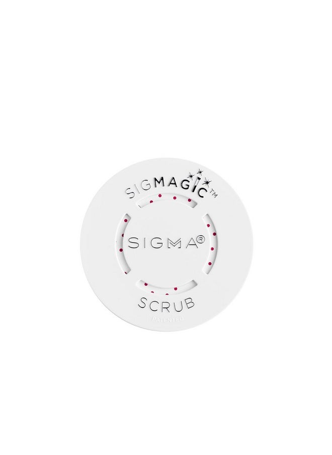 Sigma Beauty - Portable 2-In-1 Sigmagic Scrub - Solid, Professional Grade Makeup Brush Cleaner With Silicone Texture To Quickly And Effectively Remove Makeup Residue & Build Up On Makeup Brushes (1Pc) - Image 1