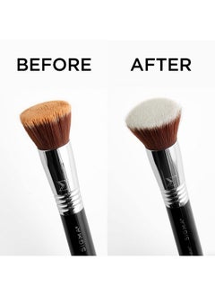Sigma Beauty Portable 2-In-1 Sigmagic Scrub - Solid, Professional Grade Makeup Brush Cleaner With Silicone Texture To Quickly And Effectively Remove Makeup Residue & Build Up On Makeup Brushes (1Pc)  - Image 3