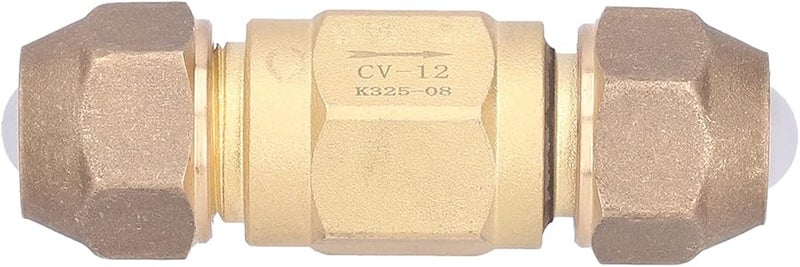 صمام فحص من النحاس 1 2 بوصة، صمام عدم رجوع أحادي الاتجاه، محمل بنابض، عالي الضغط لمضاغط الهواء - Image 3