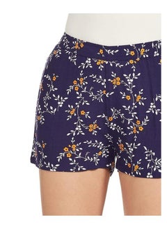 Unwind & Co. Floral Navy Women Casual Shorts  - Image 4