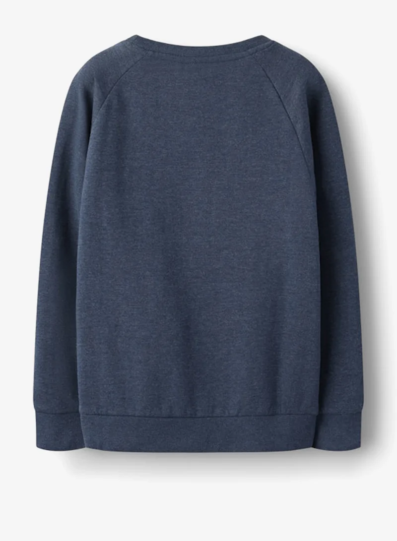 نيم ات سويت شيرت أطفال بياقة مستديرة بطبعة جرافيك