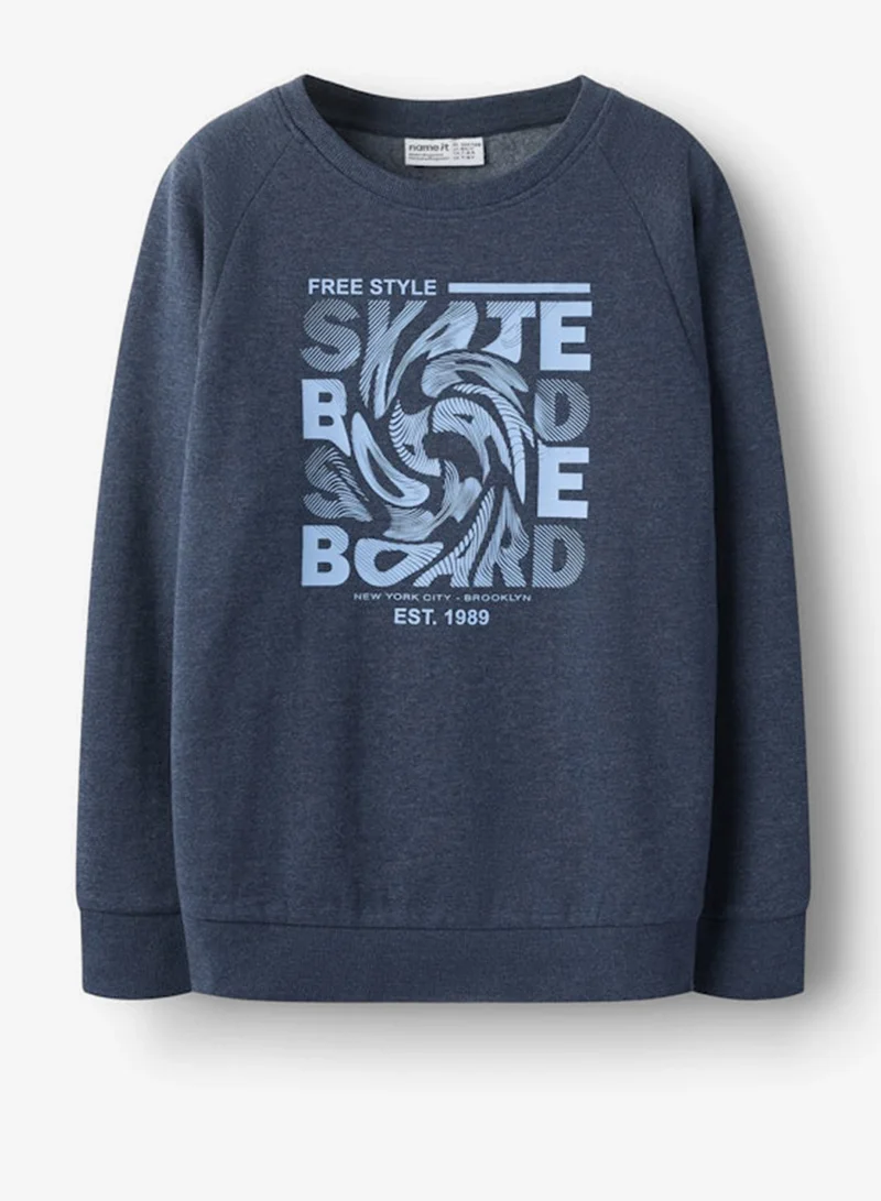 Name It Navy Blazer 1989 Kids Graphic Crew Neck Sweatshirt for Men | Best Price UAE