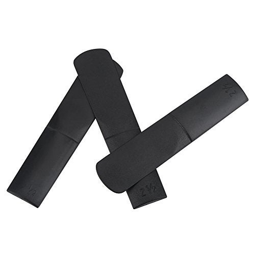 Zetiling Saxophone, 3 PCS Plastic Alto Saxophone Mouthpiece Reeds 2.5 Parts Repair Accessory Black - Image 4