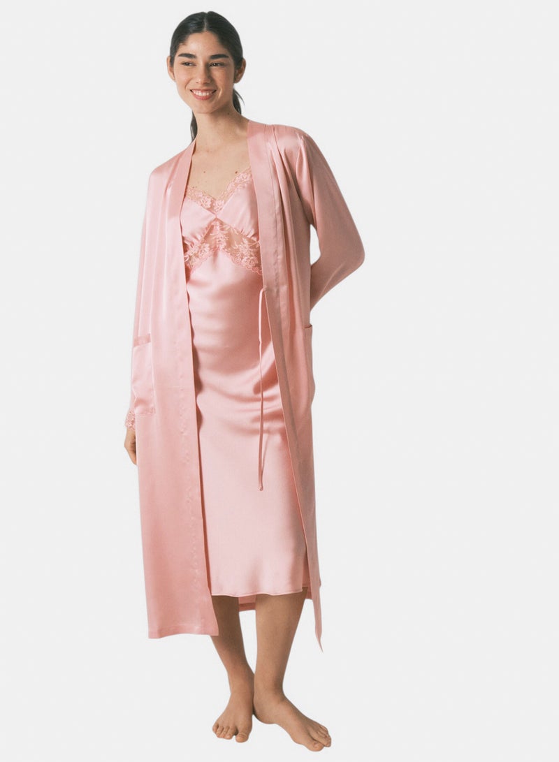 women'secret satin midi robe - Image 1