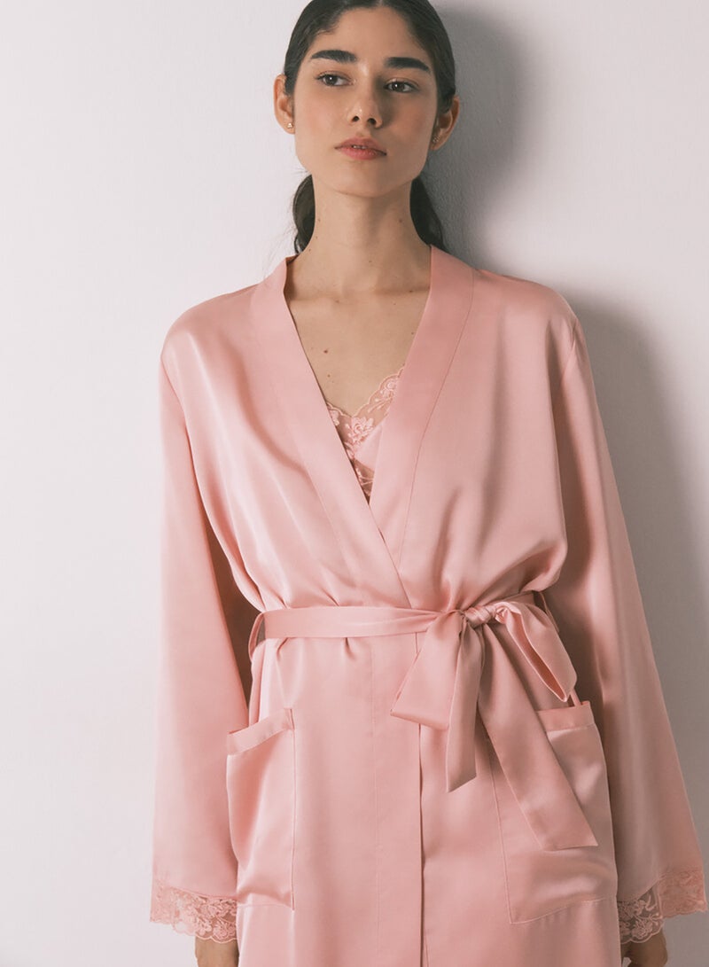 women'secret satin midi robe - Image 4