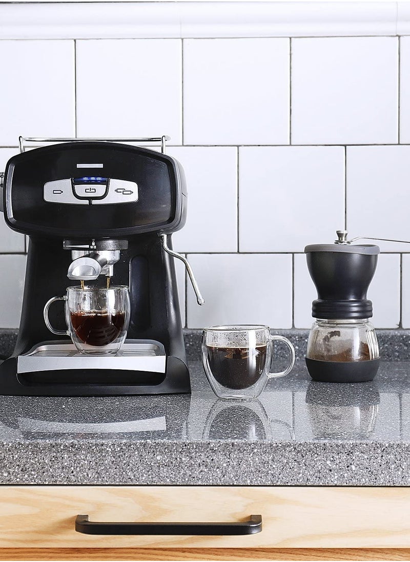 Eworld 6-Piece Insulated Double Wall Cup with Handle for Drinkware Coffee Tea 250ml  - Image 5