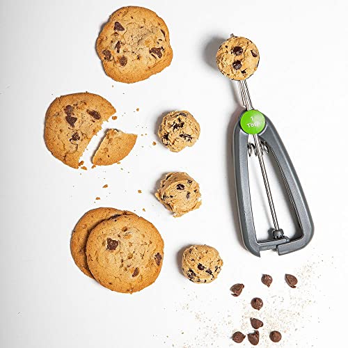 Progressive Prep Solutions by Progressive Quick Release Cookie Scoop - 1 Tbsp.,Grey - Image 3