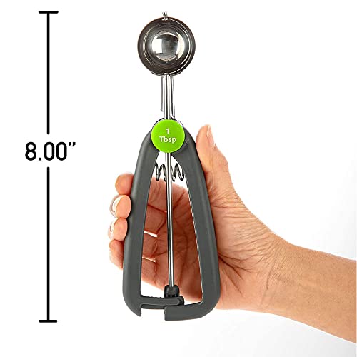 Progressive Prep Solutions by Progressive Quick Release Cookie Scoop - 1 Tbsp.,Grey - Image 4