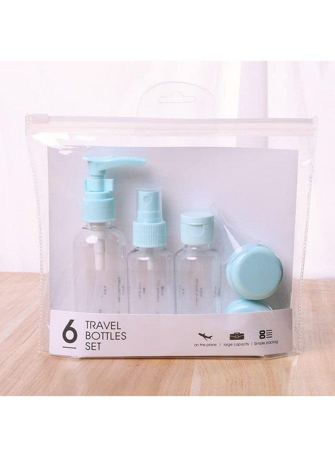 CELLEBII® 6 Pcs Travel Bottles Set Portable Cosmetic Container Toiletries Refillable Bottles Kit - Image 1