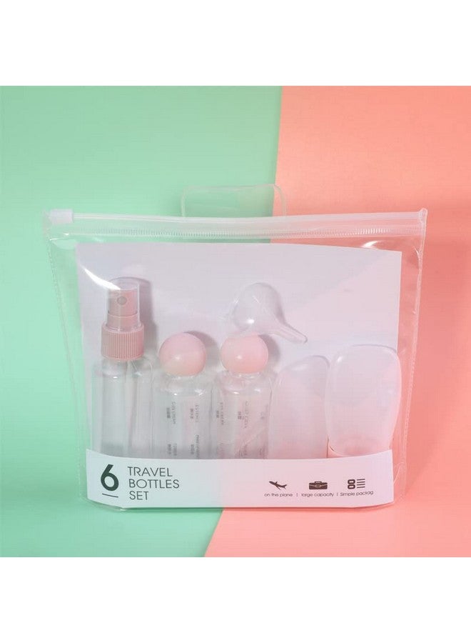 CELLEBII® 6 Pcs Travel Bottles Set Portable Cosmetic Container Toiletries Refillable Bottles Kit - Image 2