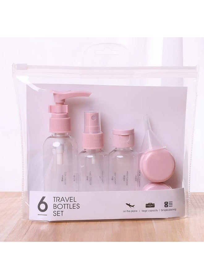 CELLEBII® 6 Pcs Travel Bottles Set Portable Cosmetic Container Toiletries Refillable Bottles Kit - Image 4